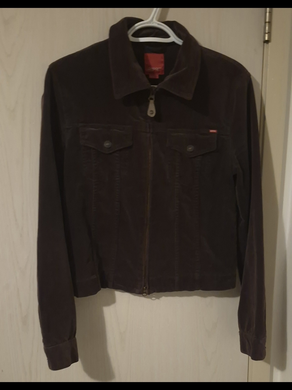 Esprit Brown Corduroy Zip-Up Jacket (S) - Picture 2 of 6